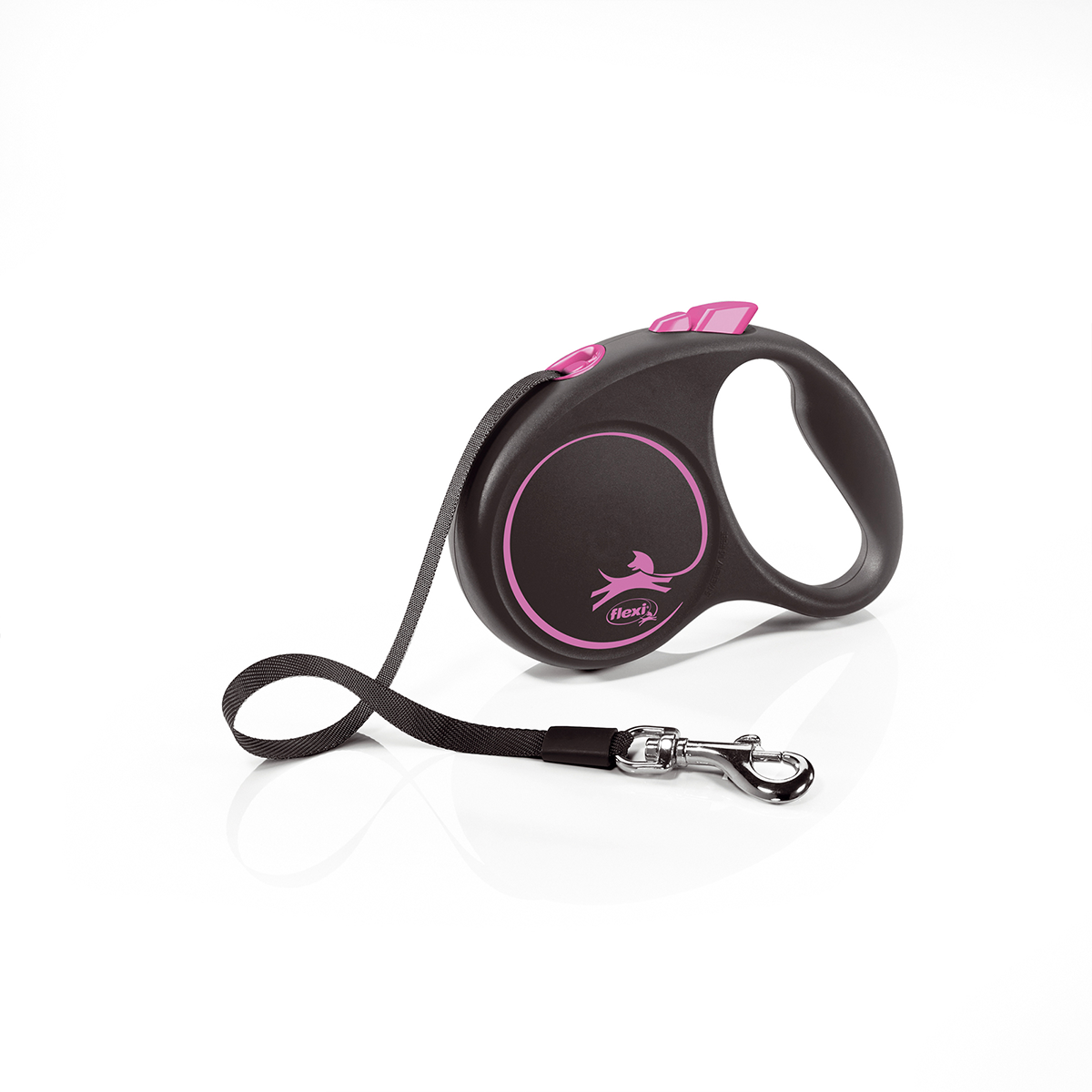 Guia retrátil Passeio Flexi Black Design Small 5M Cães 15Kg