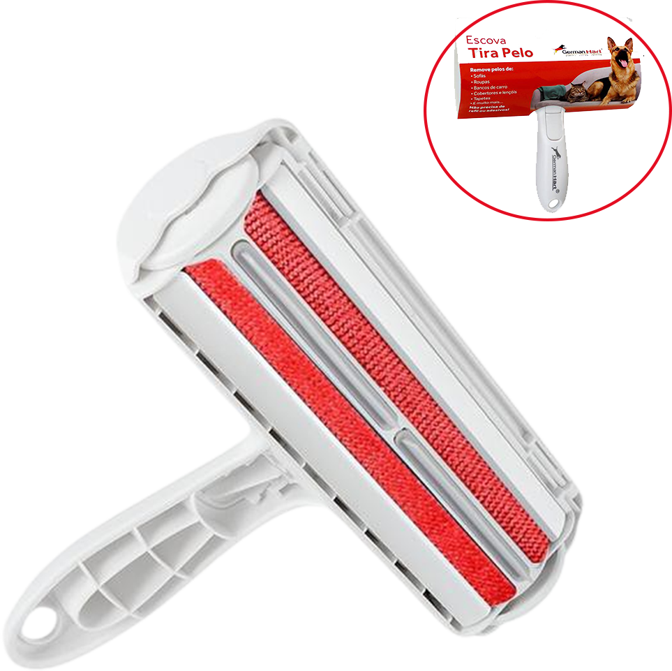 Escova Tira Remove Pelo Pet Dog Gato Reutilizável Ecológico