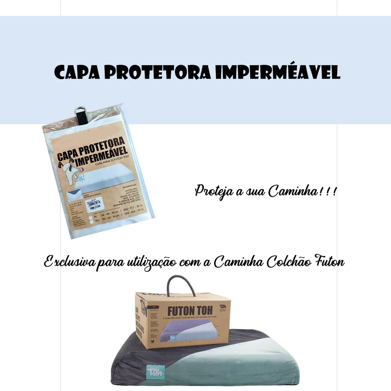Capa Protetora Impermeável Grande para Caminha Futon Premium