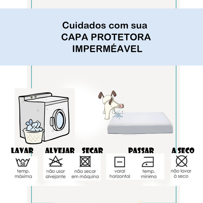 Capa Protetora Impermeável Grande para Caminha Futon Premium
