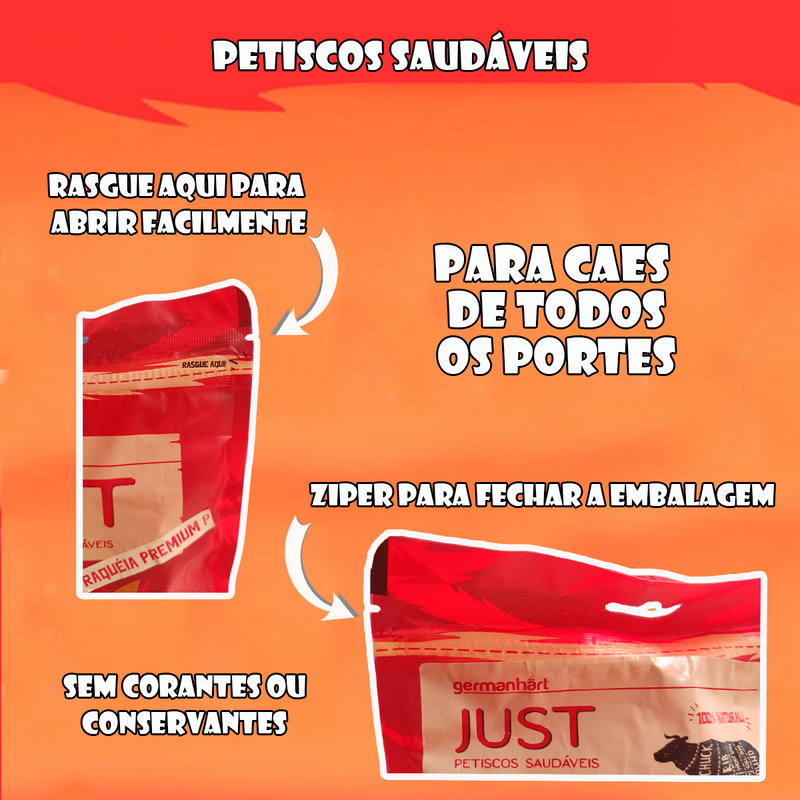 Petisco para cães Natural Mastigável Desidratado Tráqueia Bovino