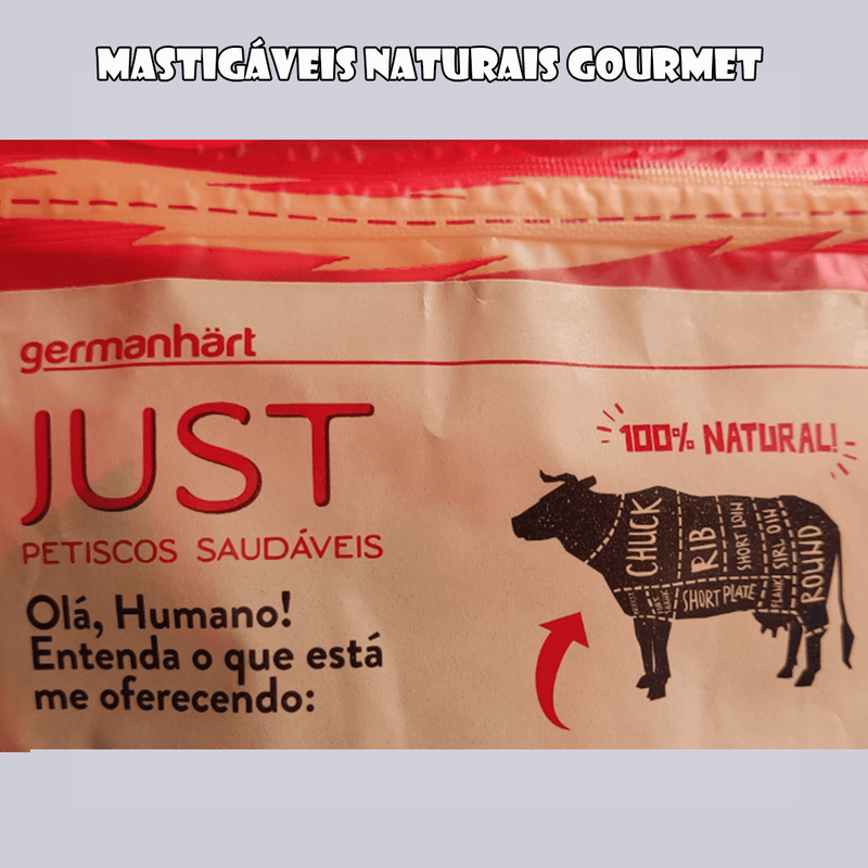 Petisco para cães Natural Mastigável Desidratado Tráqueia Bovino