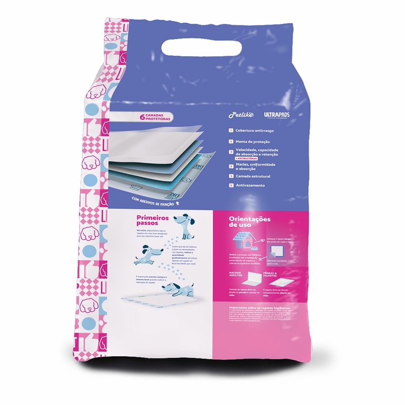 Tapete Higiênico Pet para Cães Super Aroma Bebê 80x60 30u
