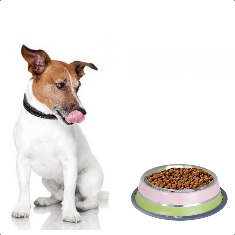 Comedouro Gato Cachorro Antiderrapante Premium Inox 450ml R