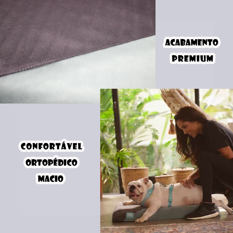 Caminha Colchão Pet Capa Lavável c/ Ziper Super Macia Premium