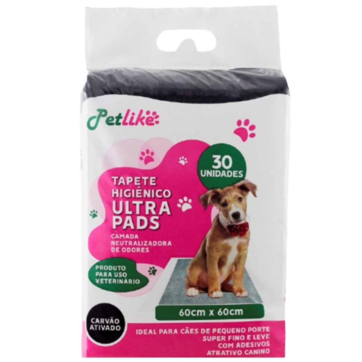 Tapete Higiênico Pet para Cães com Carvão Ativado 60x60 30u