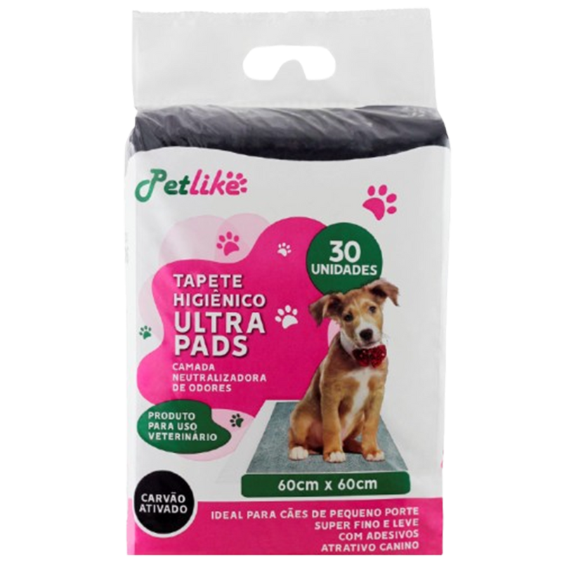 Tapete Higiênico Pet para Cães com Carvão Ativado 60x60 30u