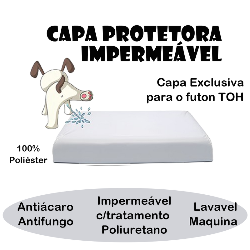 Capa Protetora Impermeável Média para Caminha Futon Premium M
