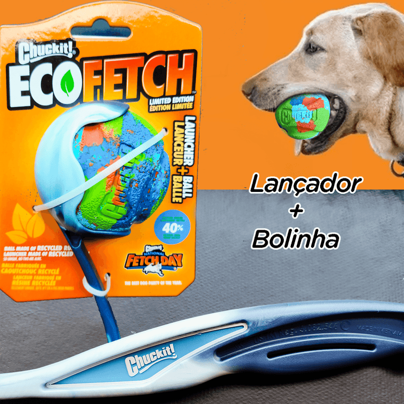 Brinquedo Pet Dog lançador ChuckIt + Bolinha Importado EUA