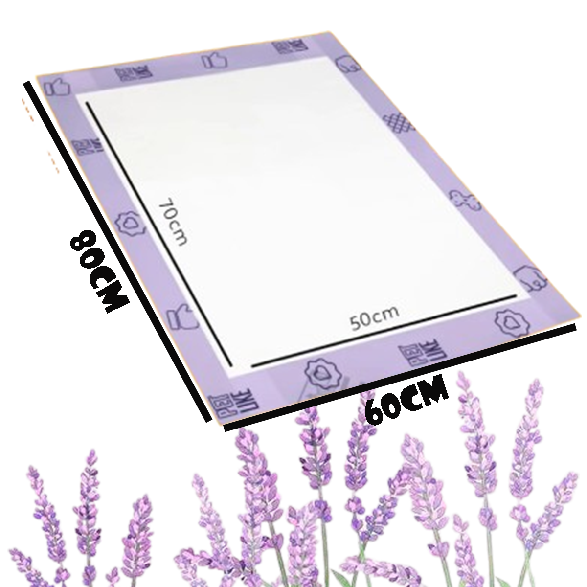 Tapete Higiênico Pet para Cães Super Aroma Lavanda 80x60 30u
