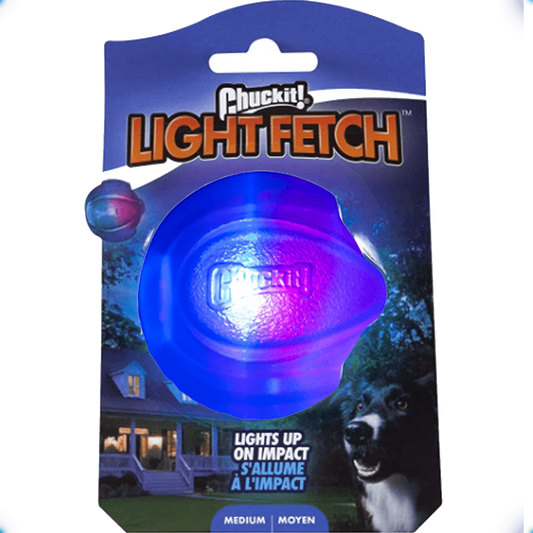 Brinquedo Pet Bolinha LED Brilhante Cães e Gatos ChuckIt