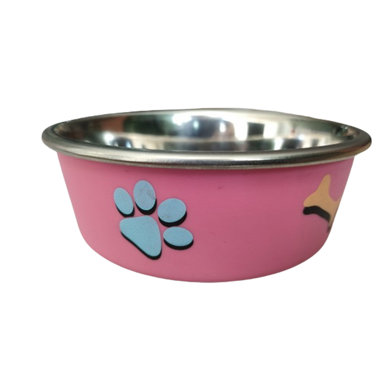 Comedouro Gato Cachorro Antiderrapante Premium Inox 800ml R
